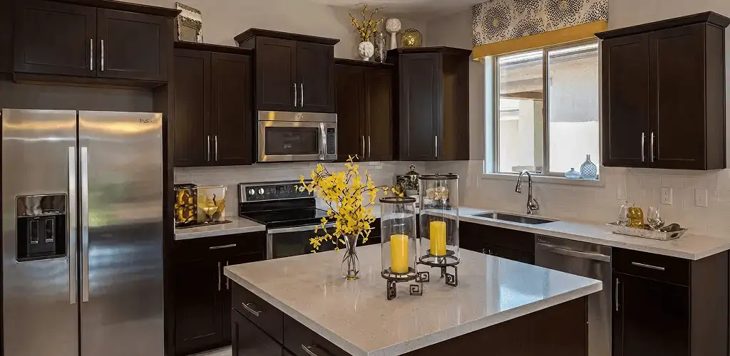 Cabinet painting results with freshly painted kitchen cabinets in Tallahassee, FL