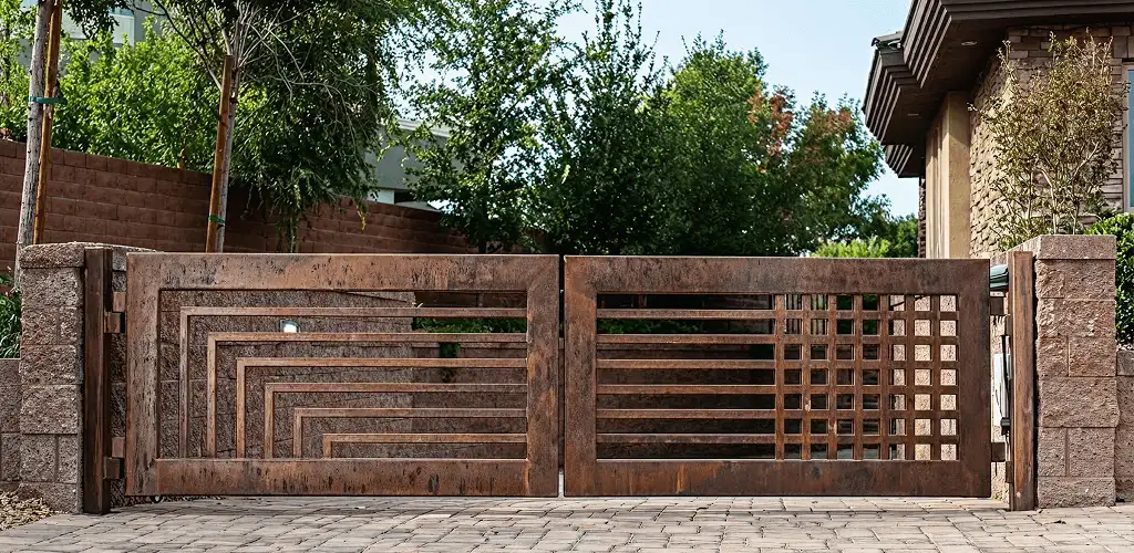 Custom driveway gate installation for a home entrance in Tallahassee, FL
