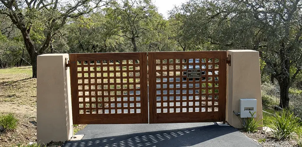 Driveway gate installation for a residential property in Tallahassee, FL